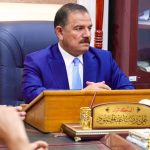 خلال ترؤسه اجتماعاً للجنة الوزارية لادارة اعمال الدفاع المدني والسلامة المهنية