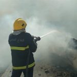 اندلاع حريق قرب مدخل قضاء العلم في صلاح الدين